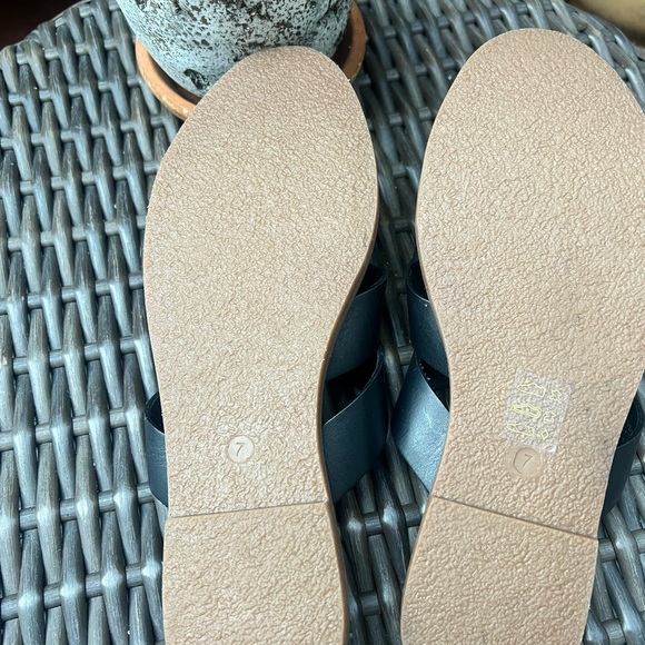 Madewell The Boardwalk Woven Slide Black Sandals size 7 - Picture 9 of 9